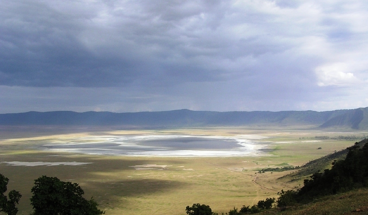 vue sur l'intérieur du cratère du Ngorongoro
