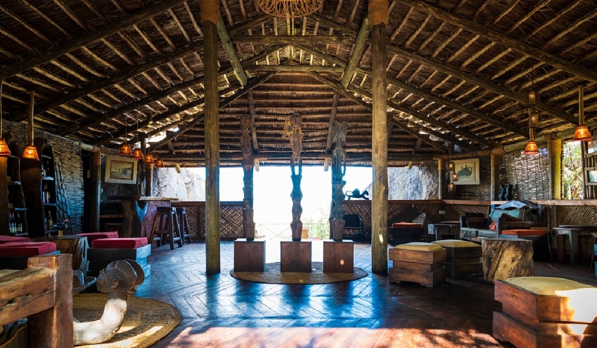 Le lounge du camp d'Olduvai